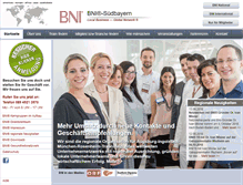 Tablet Screenshot of bni-suedbayern.de